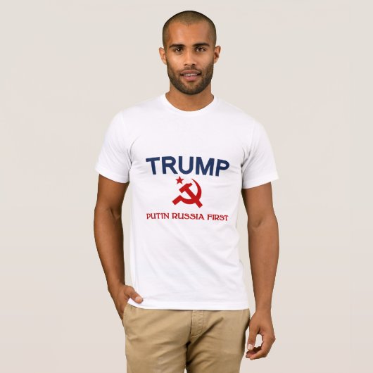 T-shirt de Poutine Russie d'atout premier (Devant entier)