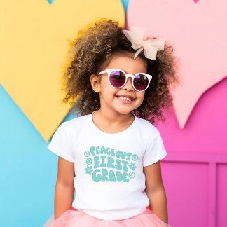 T-shirt de première année Peace Out pour enfants e