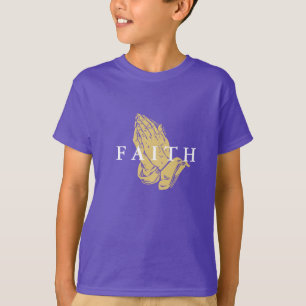 T-shirt de prière mains enfant