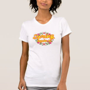 T-shirt de printemps. T-shirt Spring break. Fleur