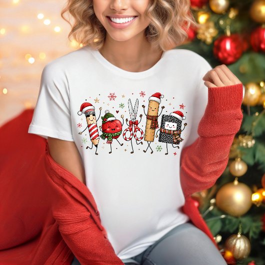 T-shirt de professeur de Noël joyeux