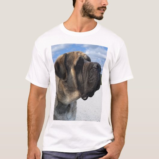 T-shirt de profil de mastiff (Devant)