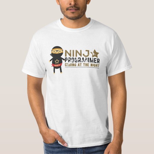 T-shirt de programmeur : Programmeur de Ninja (Devant)