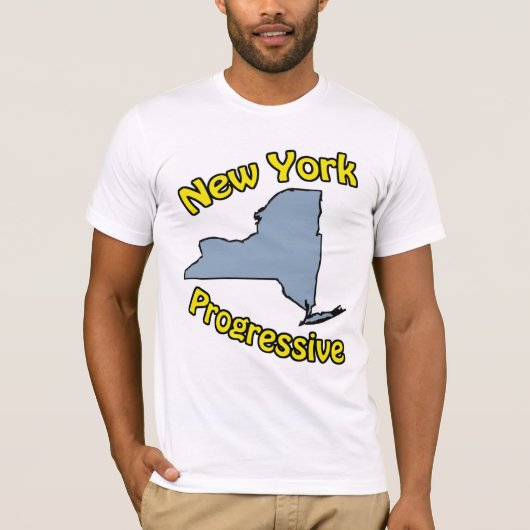 T-shirt de progressif de New York (Devant)