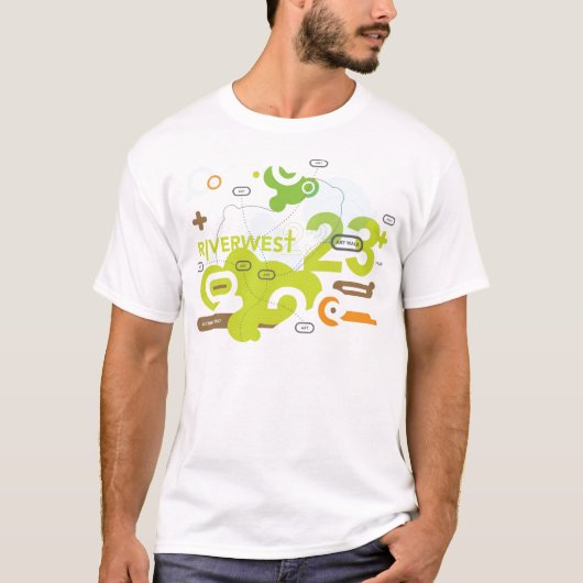 T-shirt de promenade d'art de Riverwest (Devant)