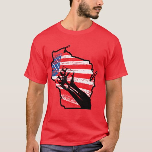 T-shirt de protestation du Wisconsin (Devant)