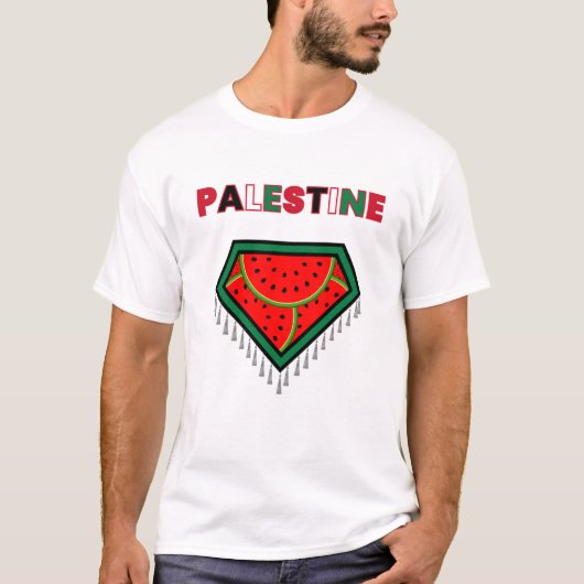 T-shirt de protestation pour la Palestine libre - (Devant)