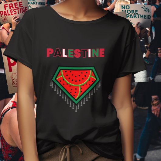 T-shirt de protestation pour la Palestine libre -