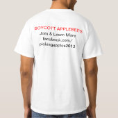 T-shirt de protestation : Série une (Dos)