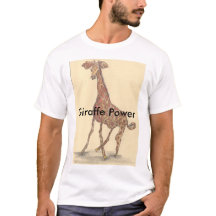 T-shirt de puissance de girafe