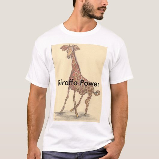 T-shirt de puissance de girafe (Devant)