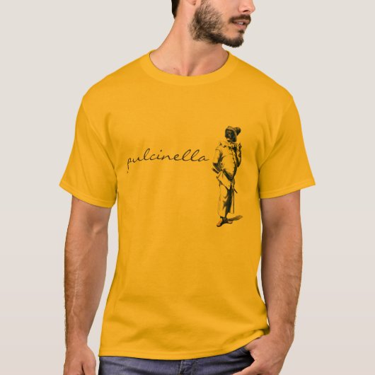 T-shirt de Pulcinella de dell'Arte de Commedia (Devant)