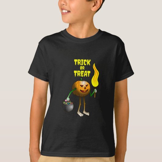 T-shirt de pumpkin Trick or Treat (Devant)