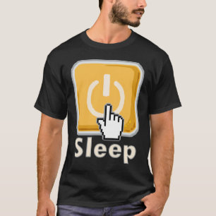 T-shirt de pyjama de bouton de sommeil