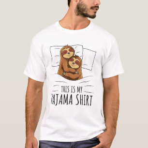 T-shirt de pyjama pour amoureux de paresseux endor