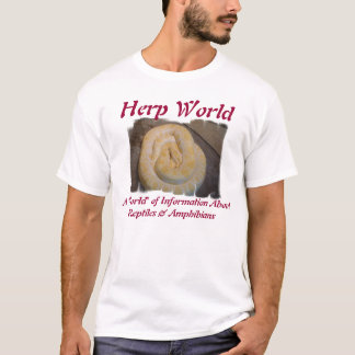 T-shirt de python albinos du monde de Herp
