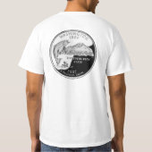 T-shirt de quart de l'état de Washington (Dos)