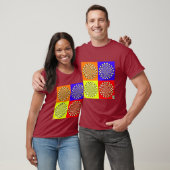 T-shirt de quatre carrés (Unisexe)