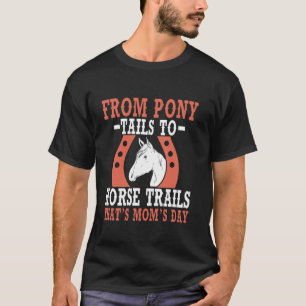 T-shirt De queues de cheval à sentiers équestres pour la f