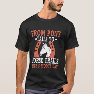 T-shirt De queues de cheval à sentiers équestres pour la f
