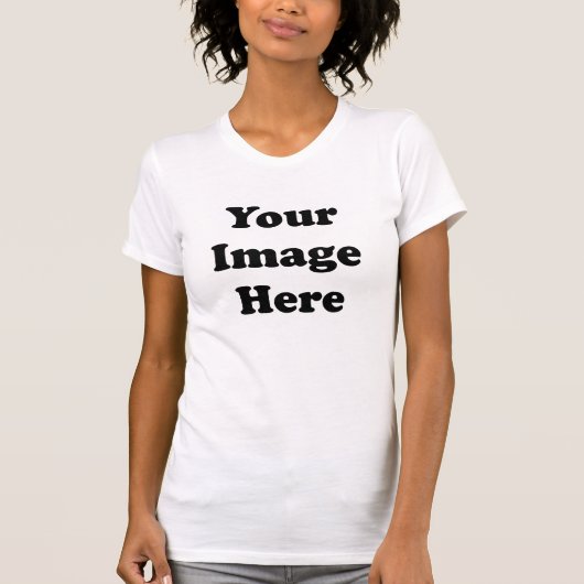 T-shirt de Racerback des femmes vides faites sur (Devant)