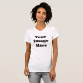 T-shirt de Racerback des femmes vides faites sur (Devant entier)