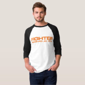 T-shirt de raglan de combattant de BJJ (Devant entier)