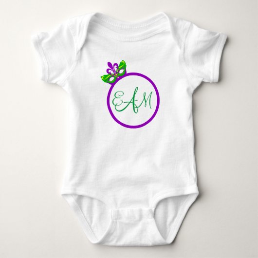 T-shirt de raglan de douille du monogramme 3/4 de (Devant)