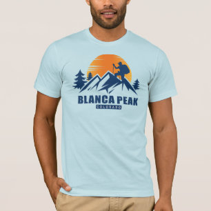 T-shirt de randonnée pédestre Retro Blanca
