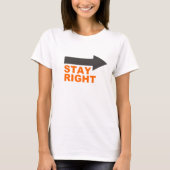 T-shirt de rappel d'étiquette de traînée (Devant)