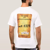 T-shirt de rechange : Math Smart Caveman (Dos)