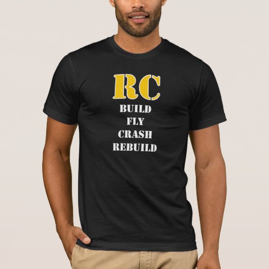 T-shirt de reconstruction de construction de RC (Devant)