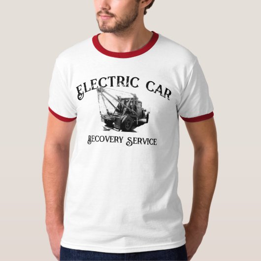 T-shirt de récupération de voiture électrique (Devant)