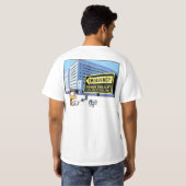 T-shirt de recyclage de bande dessinée d'accident (Dos entier)