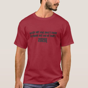 T-shirt de réflexion, image miroir