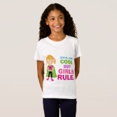 T-shirt de règle de filles (Devant entier)