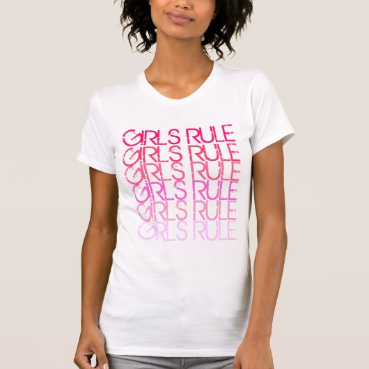 T-SHIRT DE RÈGLE DE FILLES (Devant)