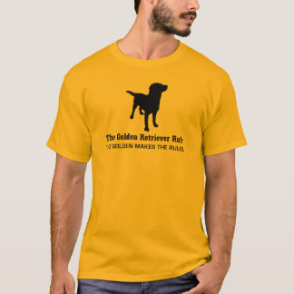 T-shirt de règle de golden retriever