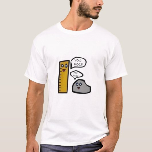 T-shirt de règle de roche (Devant)