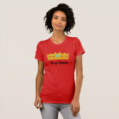 T-shirt de reine d'appui vertical (couronne) (Devant entier)