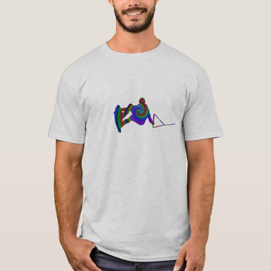 T-shirt de remous de couleur de Wakeboard (Devant)