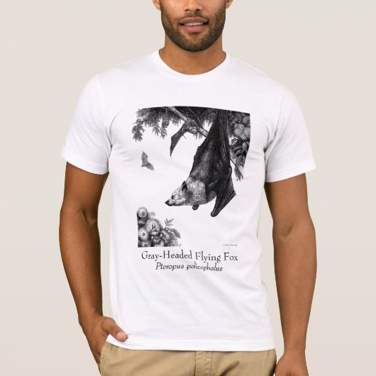 T-shirt de renards de vol (Devant)