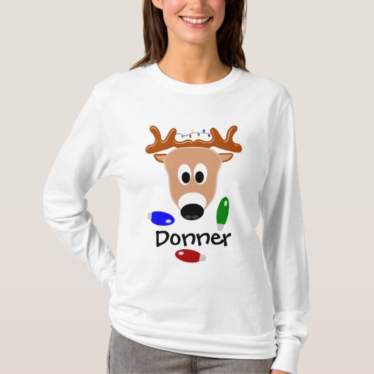T-shirt de renne de Donner (Devant)