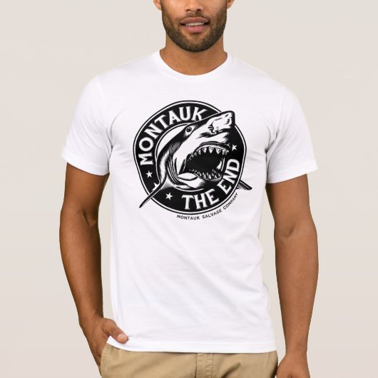 T-shirt de requin de Montauk Salvage Company de (Devant)