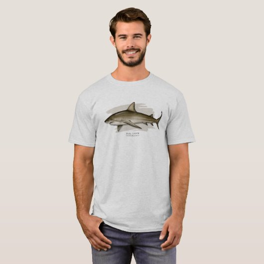 T-shirt de requin de Taureau (Devant entier)