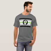 T-Shirt de Résistance de la Fierté Agender (Devant entier)