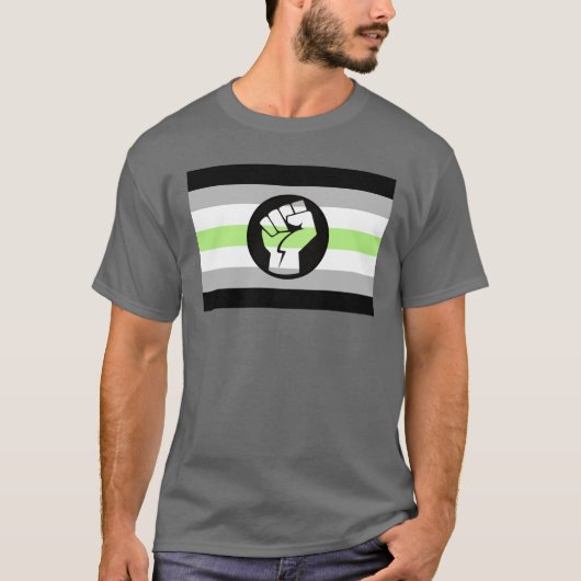T-Shirt de Résistance de la Fierté Agender (Devant)