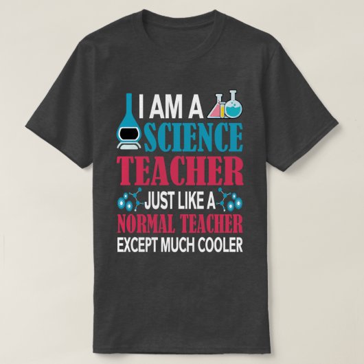 T-shirt De retour à l'école - je suis un professeur de sci (Design devant)