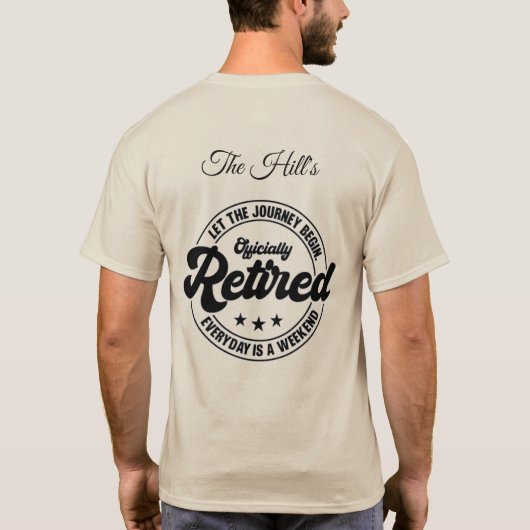 T-shirt de retraite (Dos)