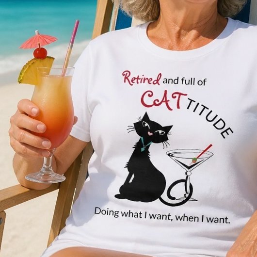 T-Shirt de retraite Cattitude